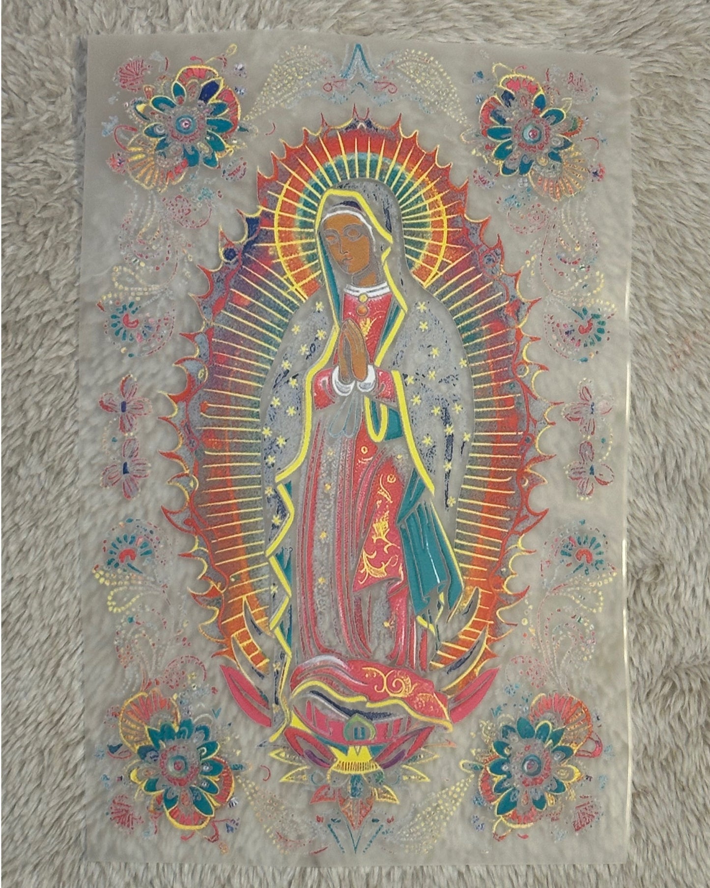 Transfers DTF Virgen de Guadalupe – Listos para Estampar