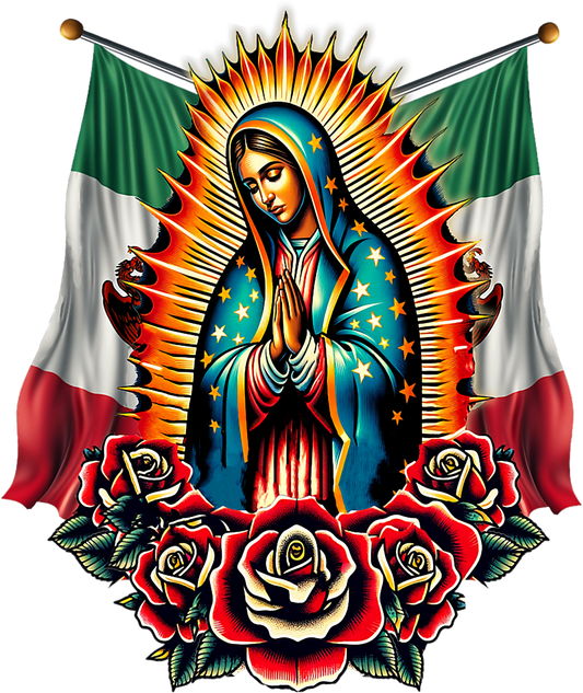 ✨ Transfers DTF Virgen de Guadalupe – Fe y Estilo en Cada Prenda