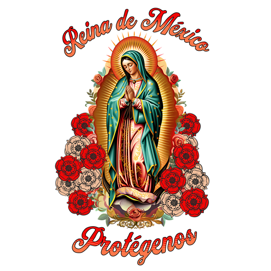 ✨ Transfers DTF Virgen de Guadalupe – Fe y Estilo en Cada Prenda