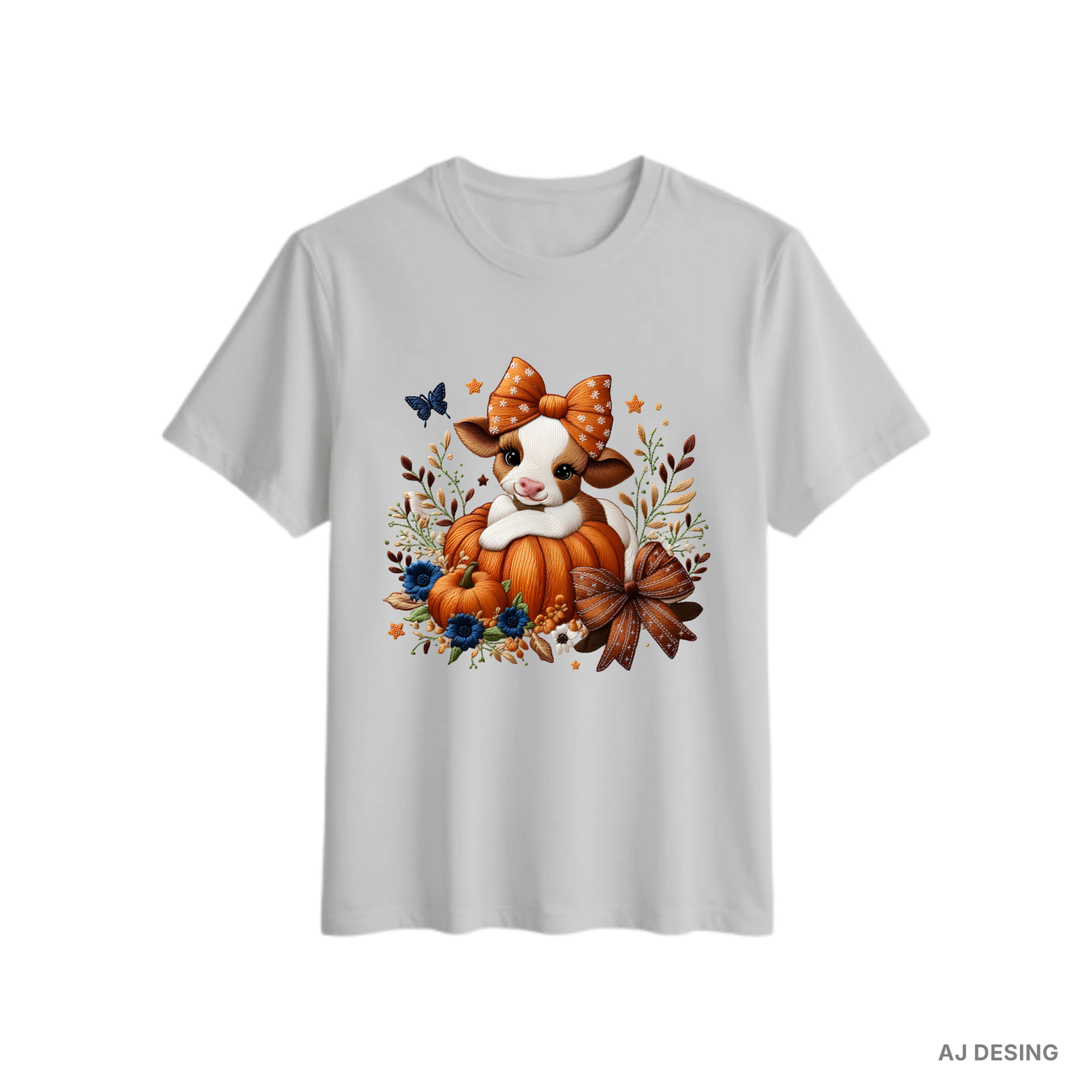 Vaquitas Estilo Bordado – Transfers DTF Listos para Estampar