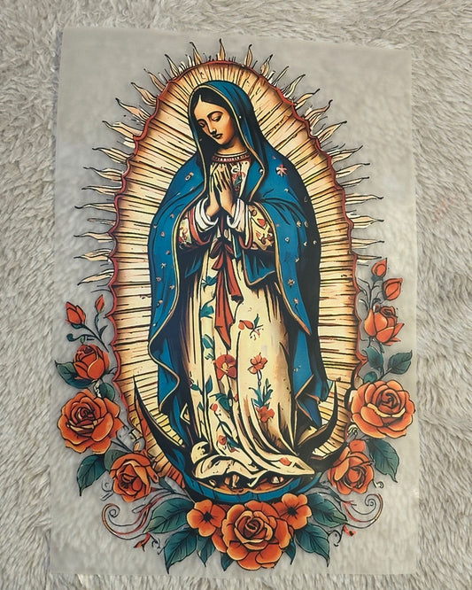 Transfers DTF Virgen de Guadalupe – Listos para Estampar
