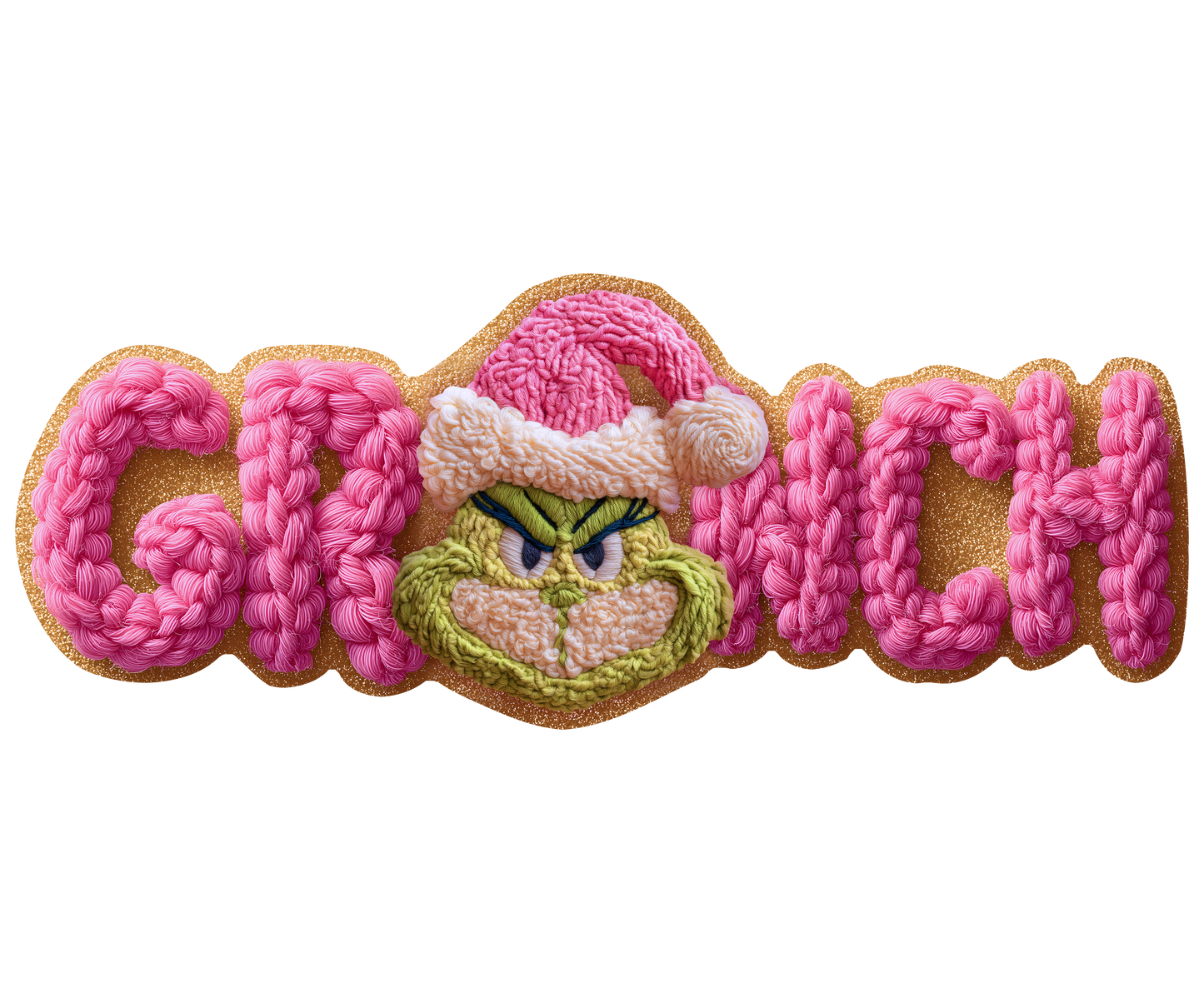 Transfer DTF Estilo Crochet – Diseño Texturizado y Detallado para Prendas