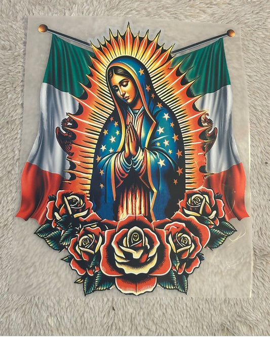 Transfers DTF Virgen de Guadalupe – Listos para Estampar