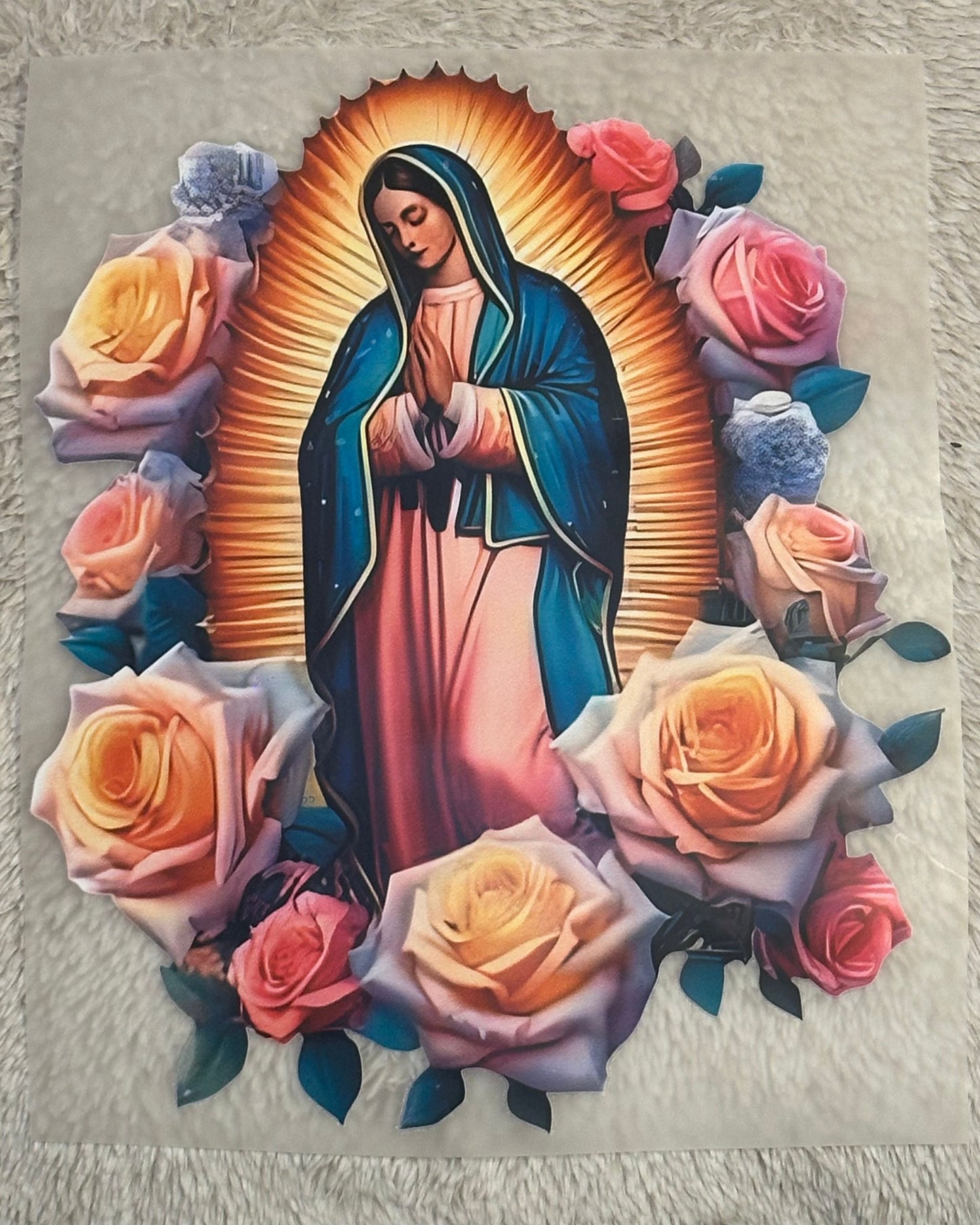 Transfers DTF Virgen de Guadalupe – Listos para Estampar