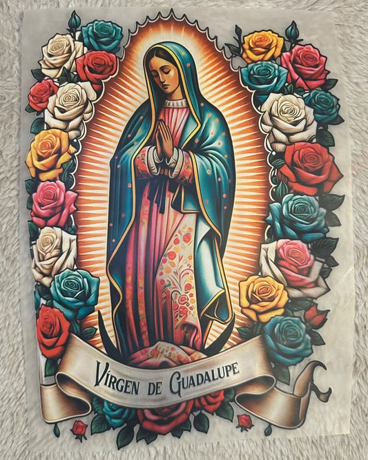 Transfers DTF Virgen de Guadalupe – Listos para Estampar