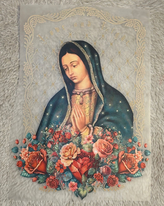 Transfers DTF Virgen de Guadalupe – Listos para Estampar