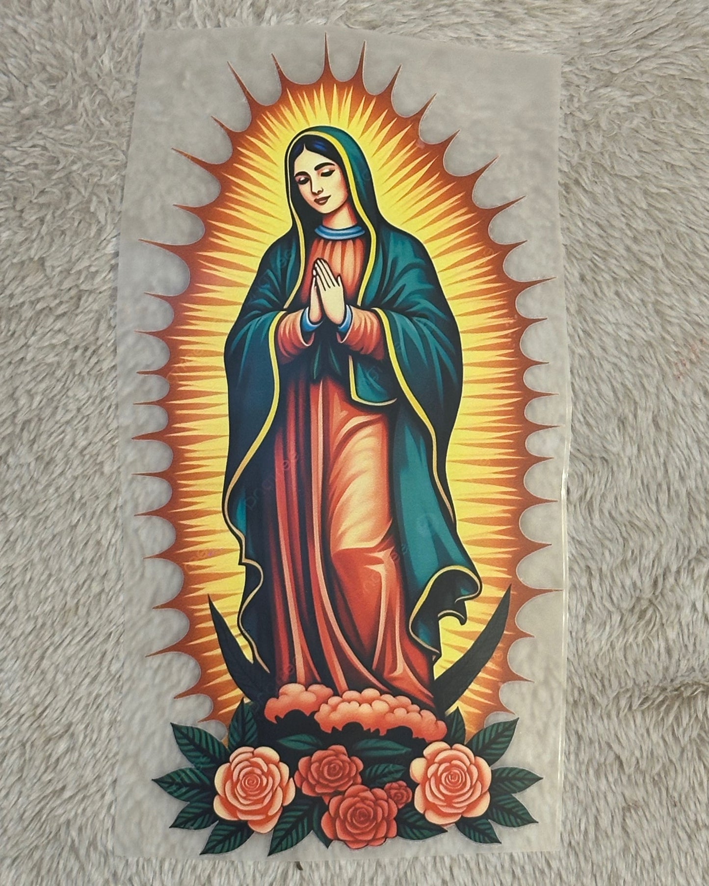 Transfers DTF Virgen de Guadalupe – Listos para Estampar