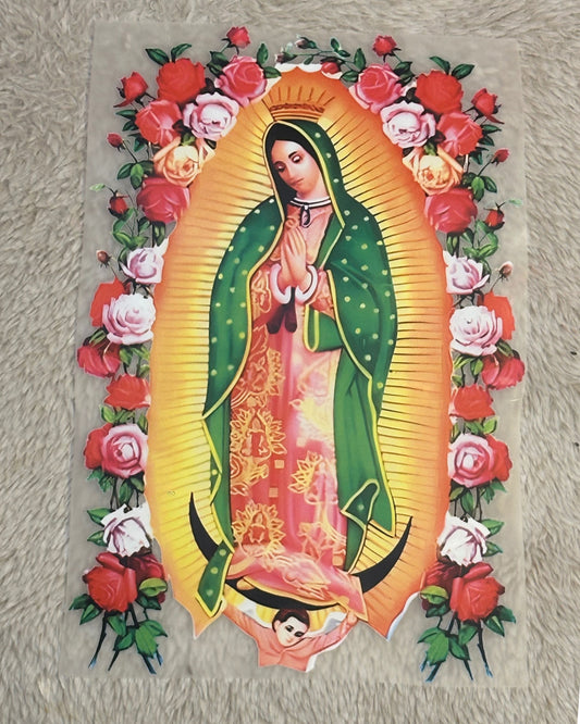 Transfers DTF Virgen de Guadalupe – Listos para Estampar