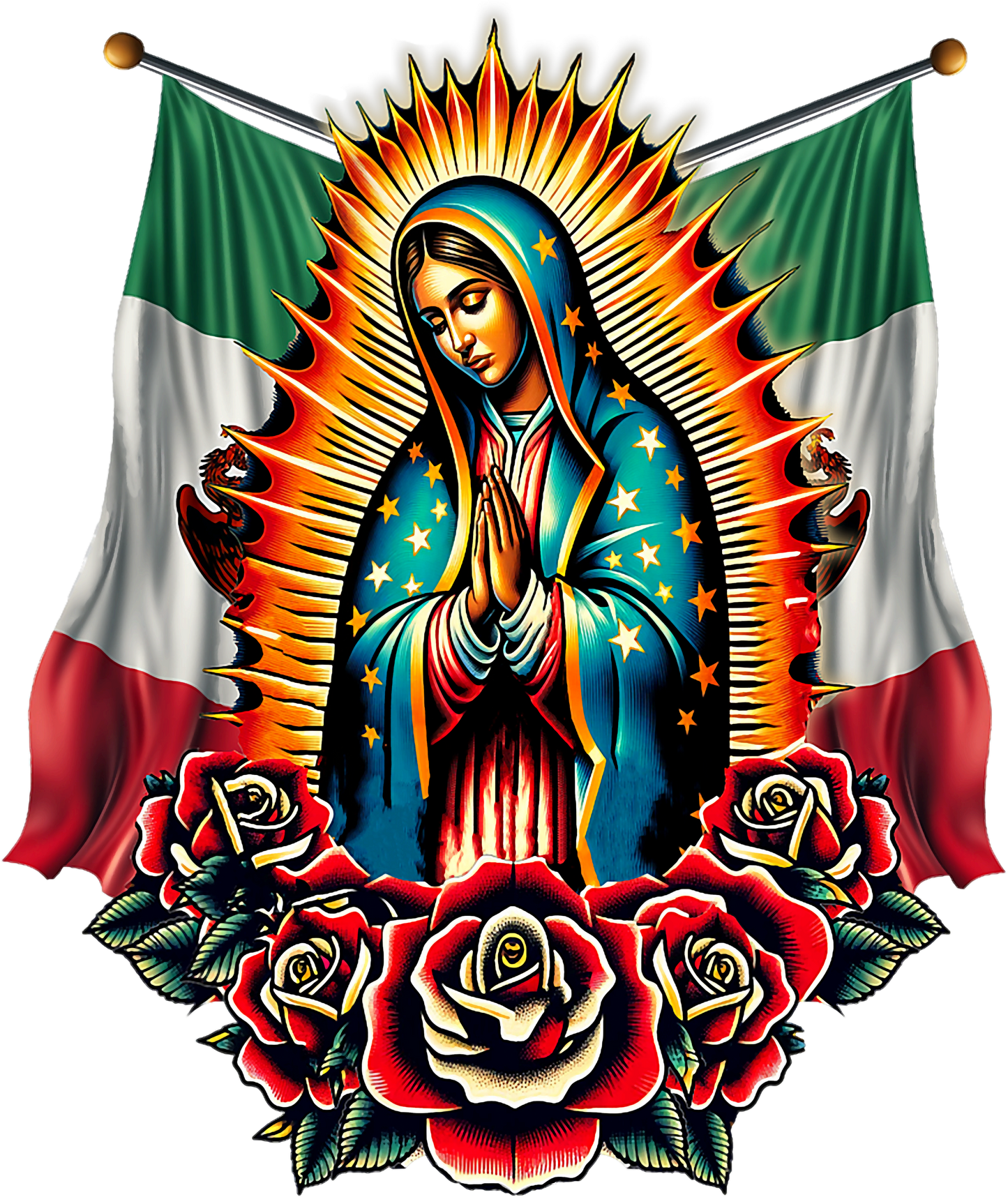 ✨ Transfers DTF Virgen de Guadalupe – Fe y Estilo en Cada Prenda