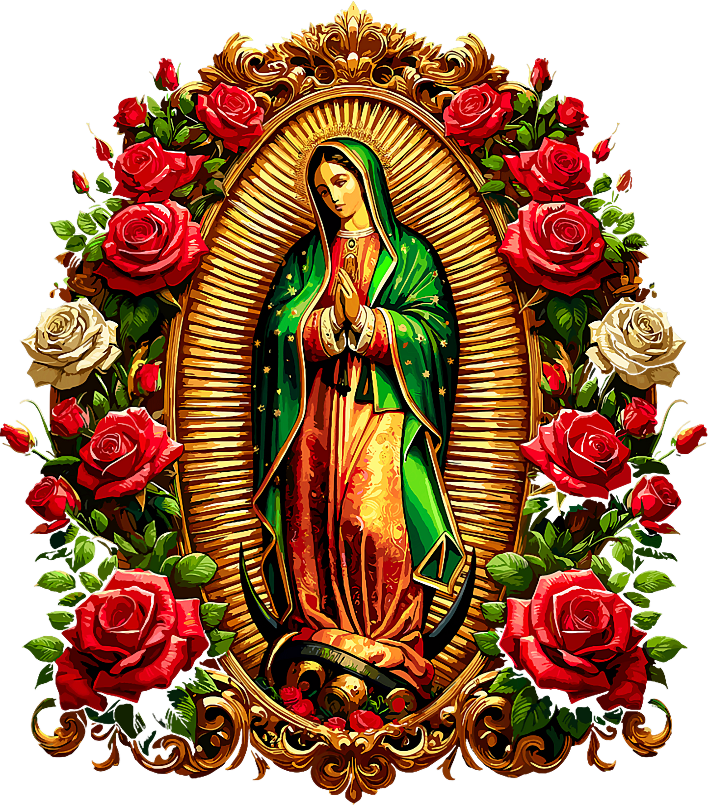 ✨ Transfers DTF Virgen de Guadalupe – Fe y Estilo en Cada Prenda