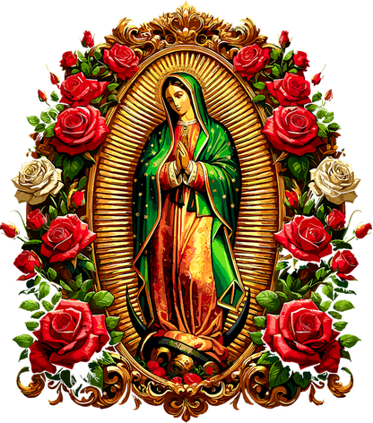 ✨ Transfers DTF Virgen de Guadalupe – Fe y Estilo en Cada Prenda