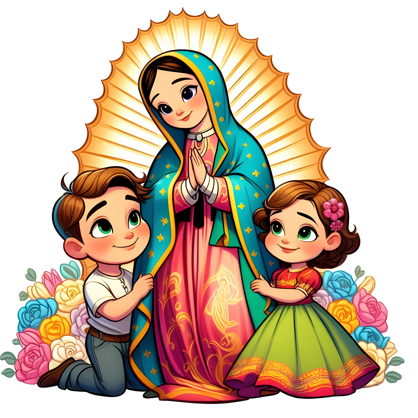 ✨ Transfers DTF Virgen de Guadalupe – Fe y Estilo en Cada Prenda